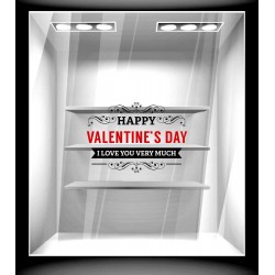 Αυτοκόλλητο βιτρίνας - Αγίος Βαλεντίνος 72